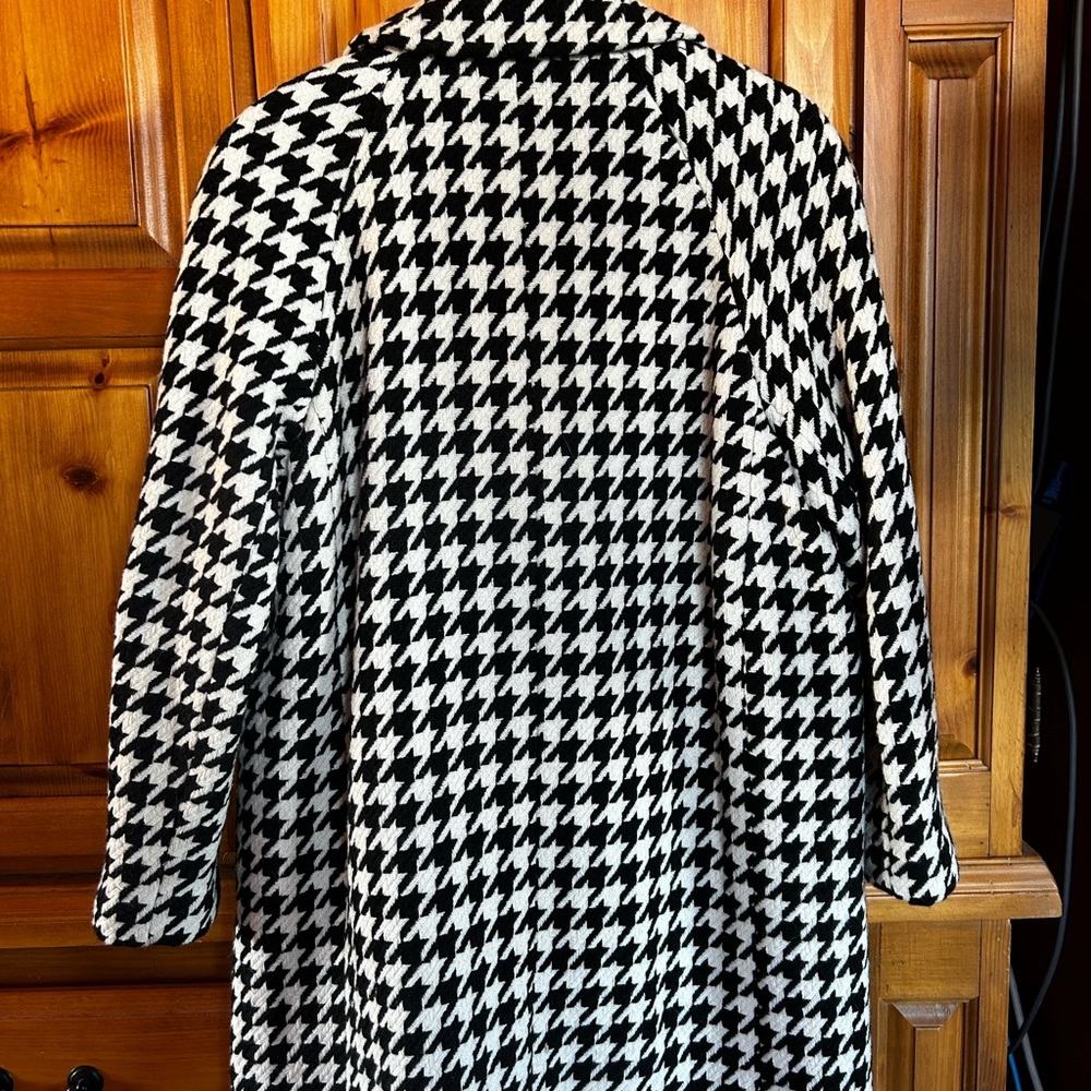 Kate Spade Wool Blend Houndstooth Coat - Picture 5 of 9